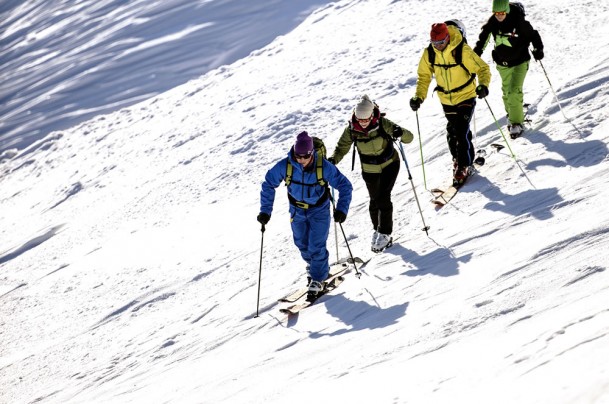 Geführte Skitour mit mehreren Personen in Obertauern © Claudia Ziegler Photography